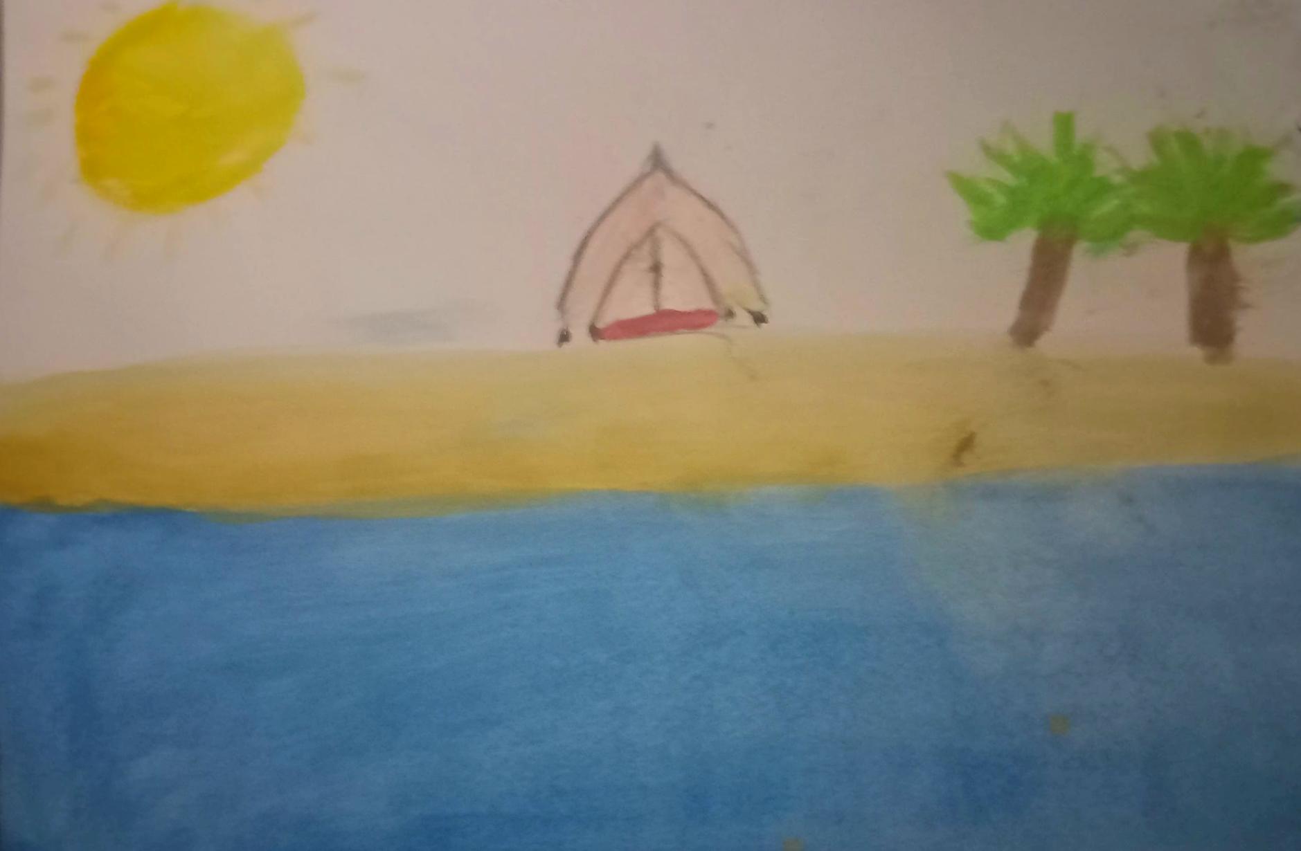 Camping at the beach