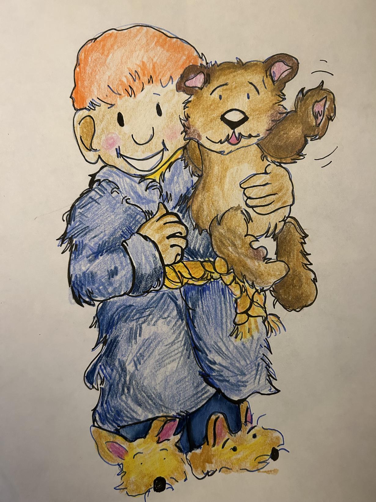 Little boy with a teddy bear