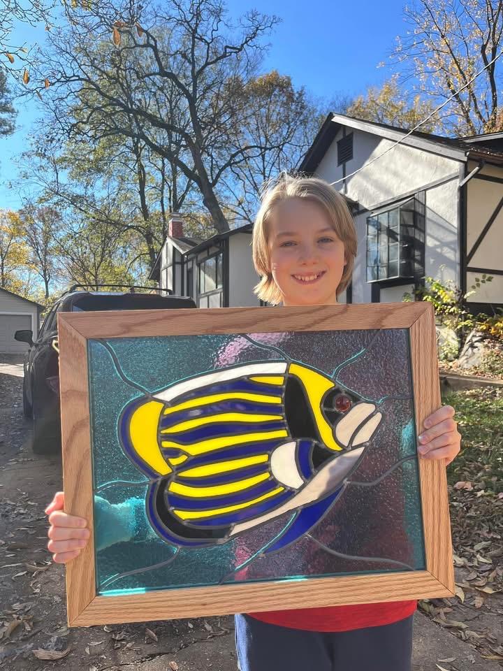 Angle fish without a tail