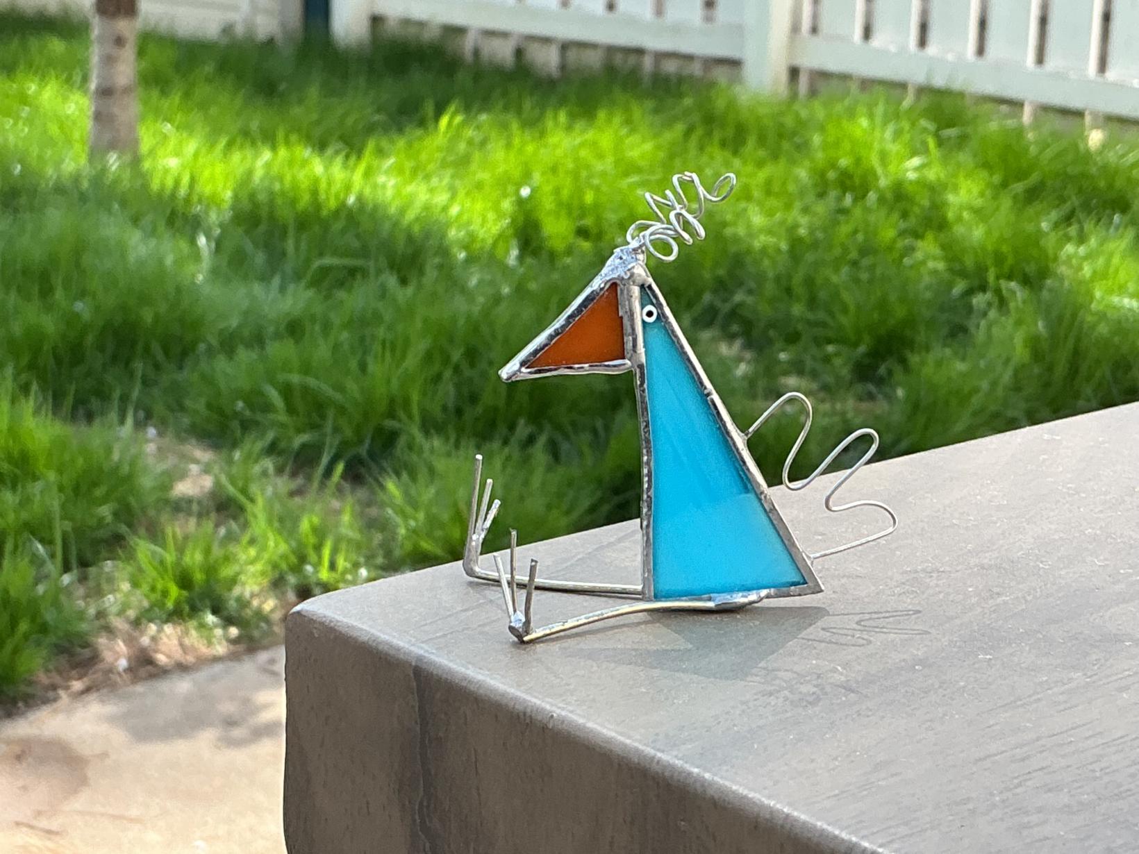 Light blue silly bird