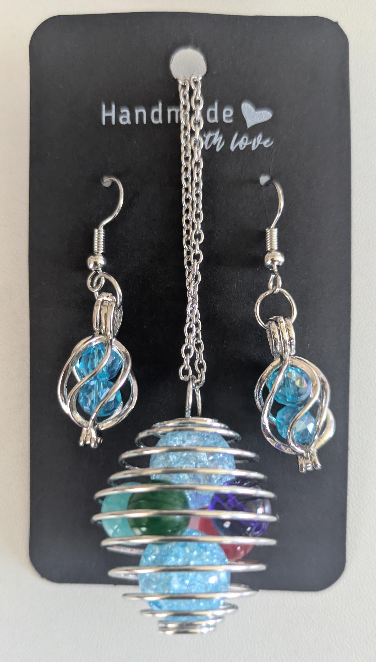 Spiral world jewelry set