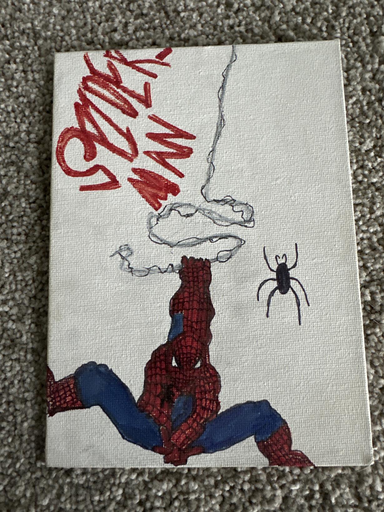 Spider-Man on canvas