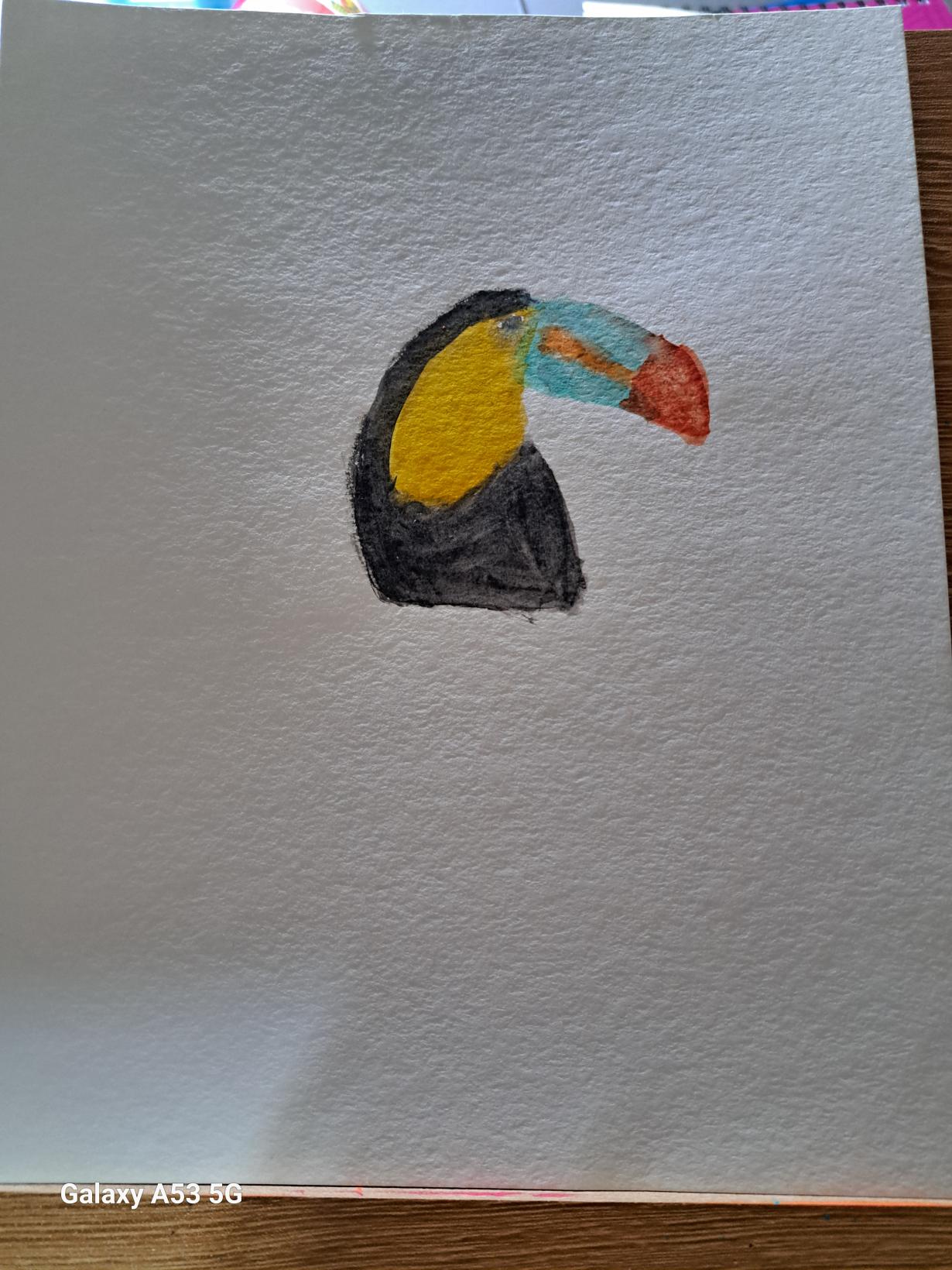 Watercolor toucan
