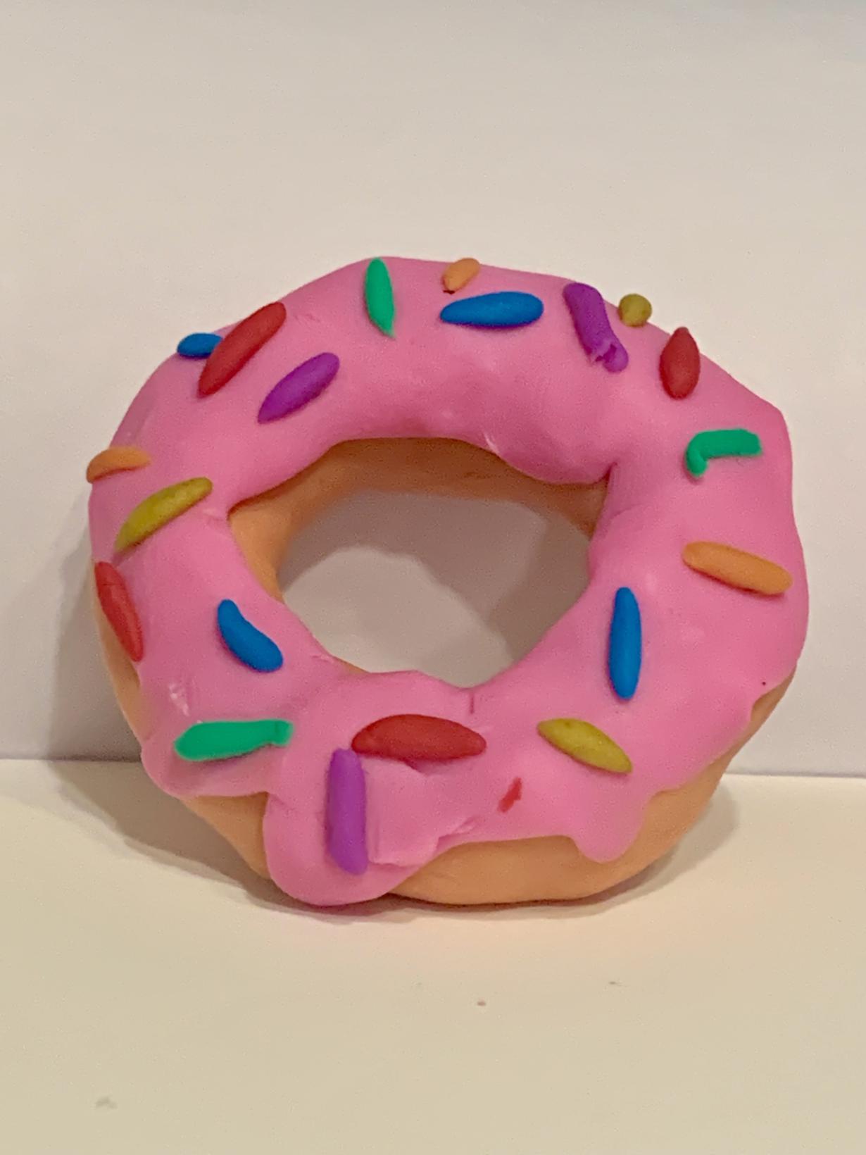 Pink sprinkle doughnut 