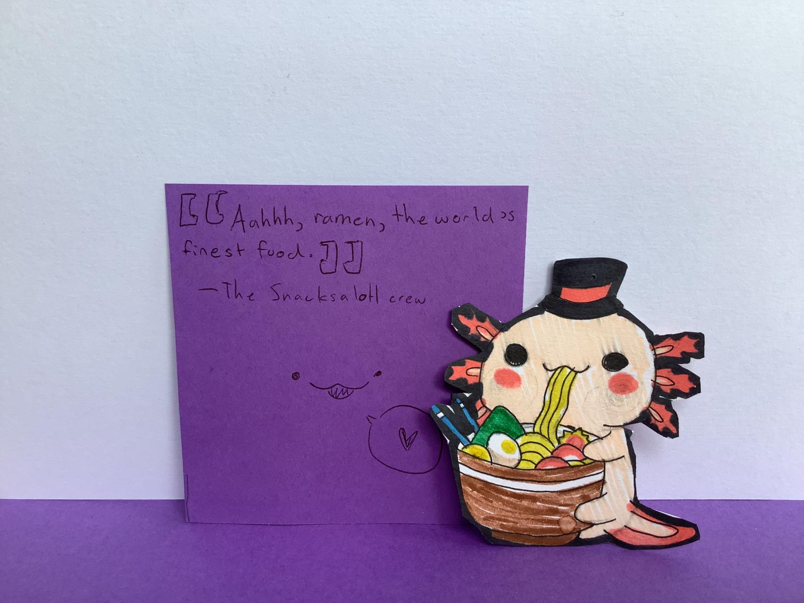 Ramen axolotl 🍜  lucky charm