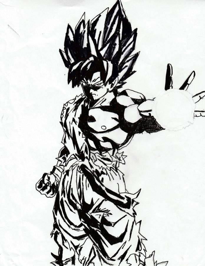 Goku B&W