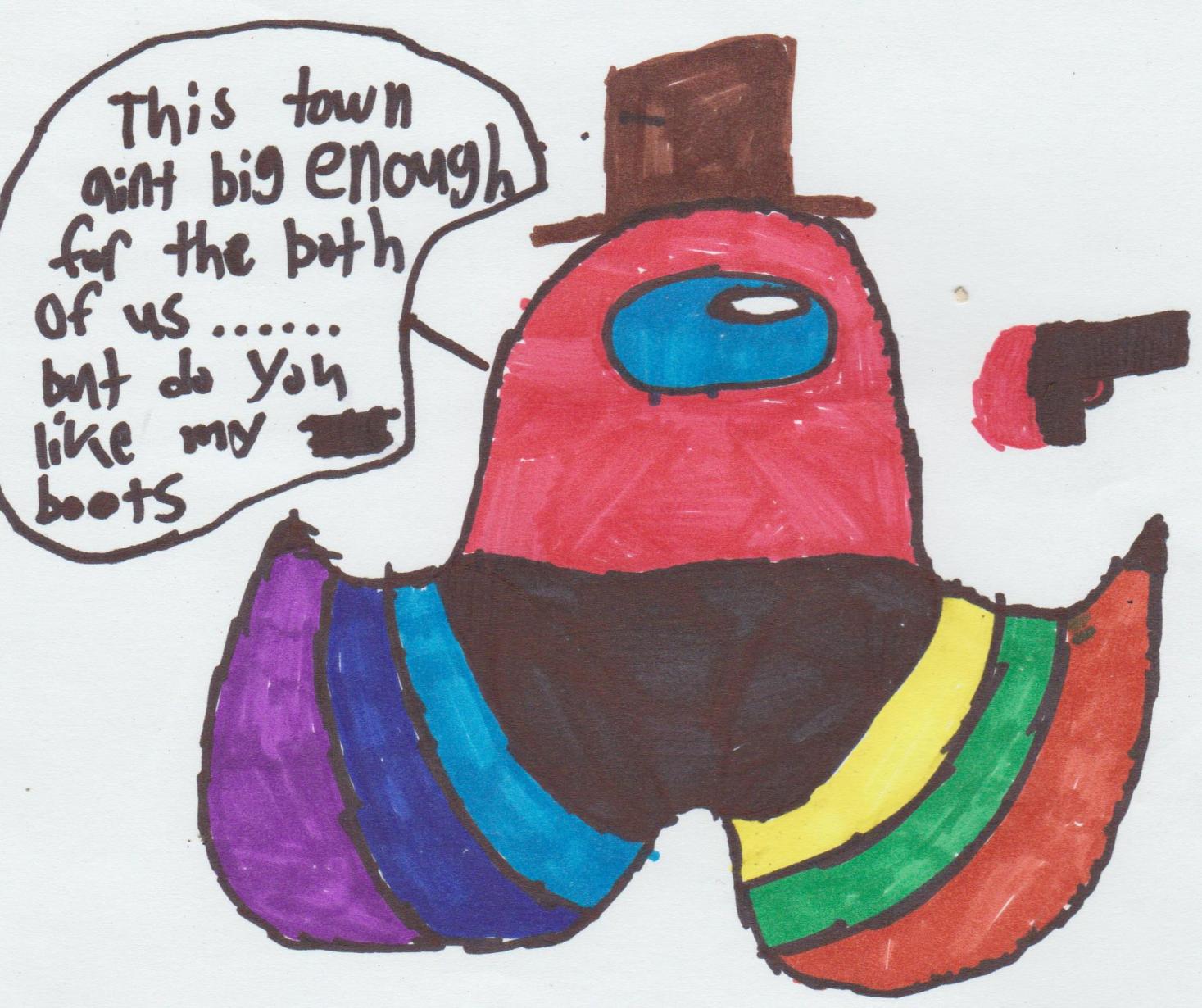 Colorful Among Us Sheriff