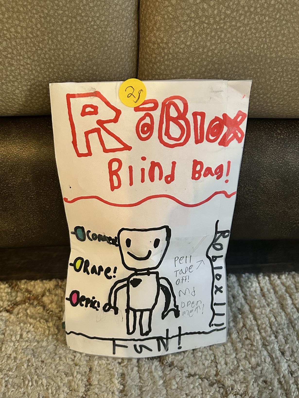 Selling paper blind bags!