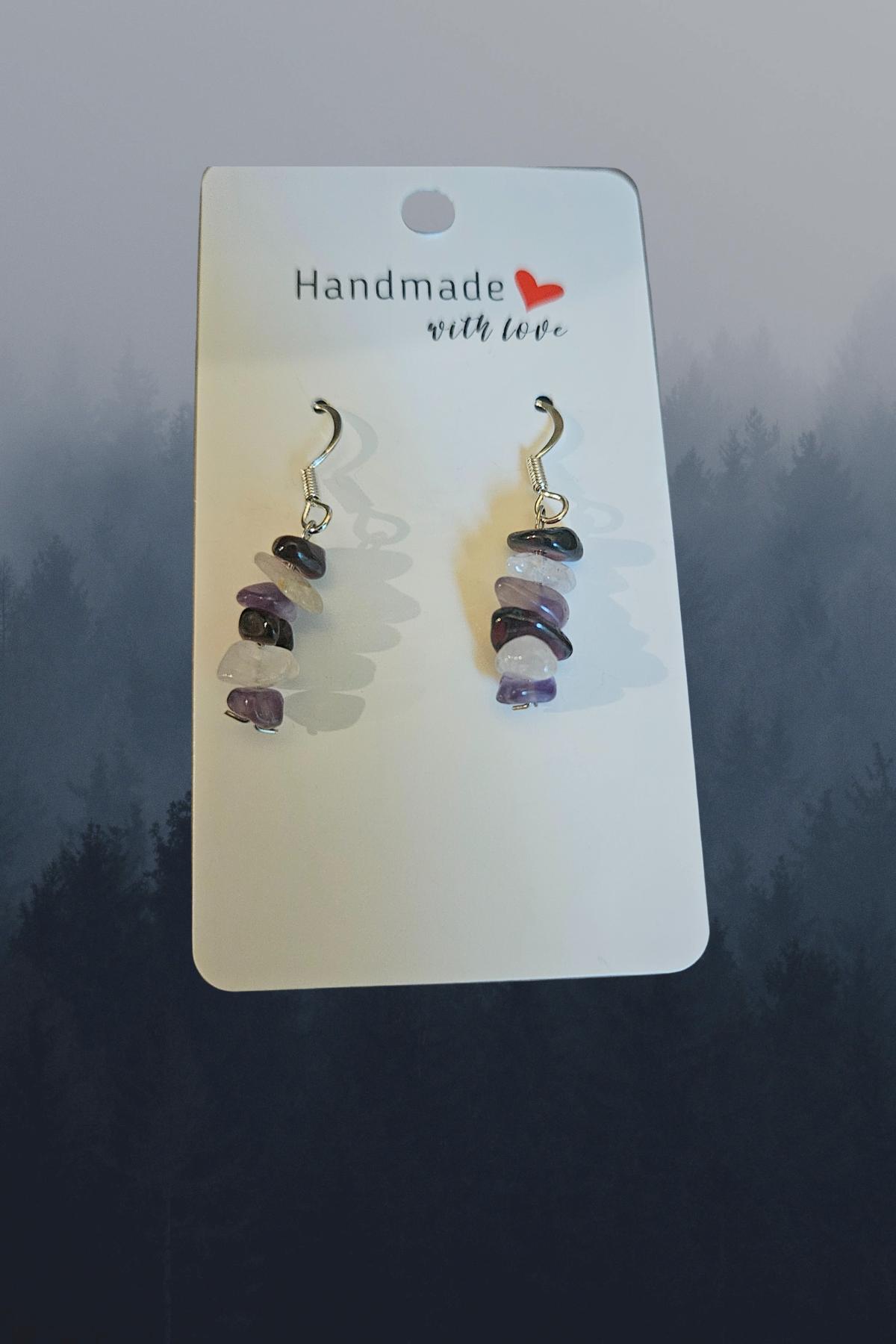 Purple Earrings 