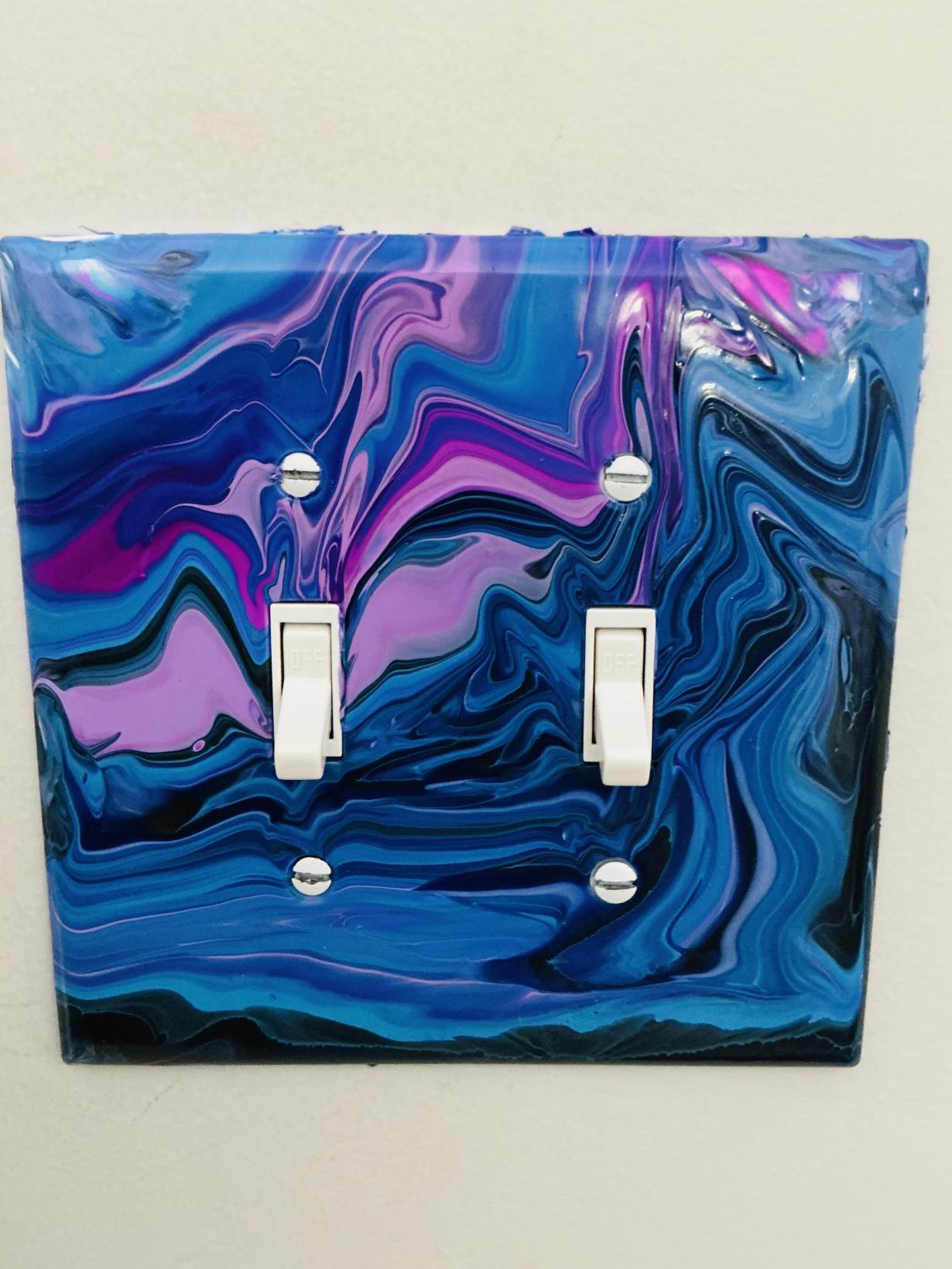 Marble light switch cover 🤩