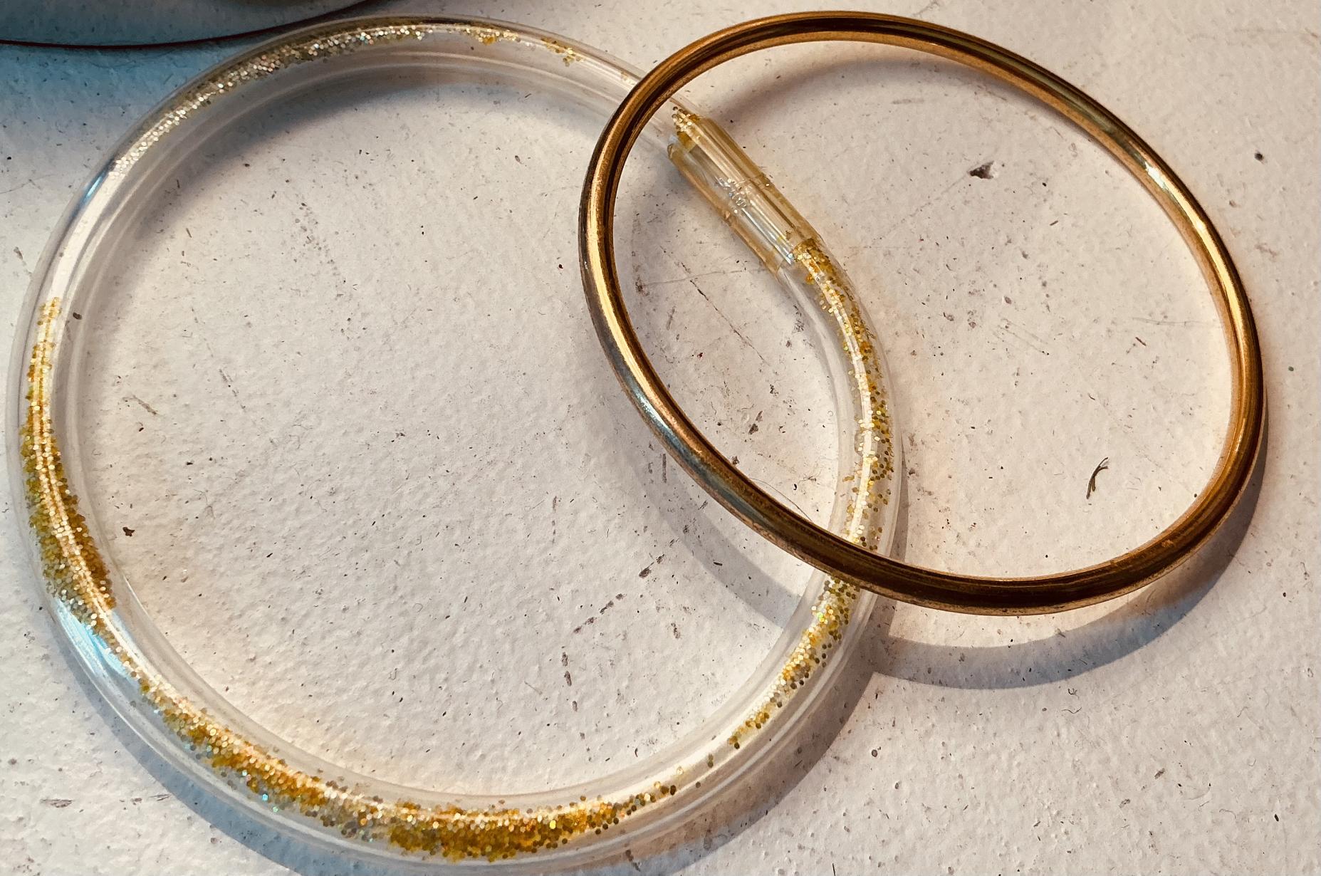 2 set gold hoop bracelet