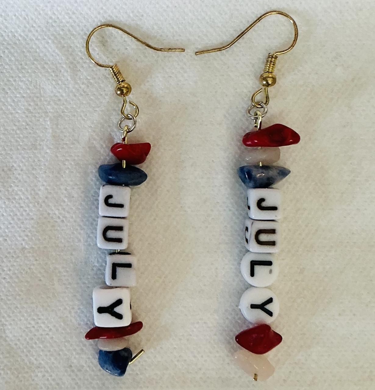 Fourth of July earrings 🇺🇸