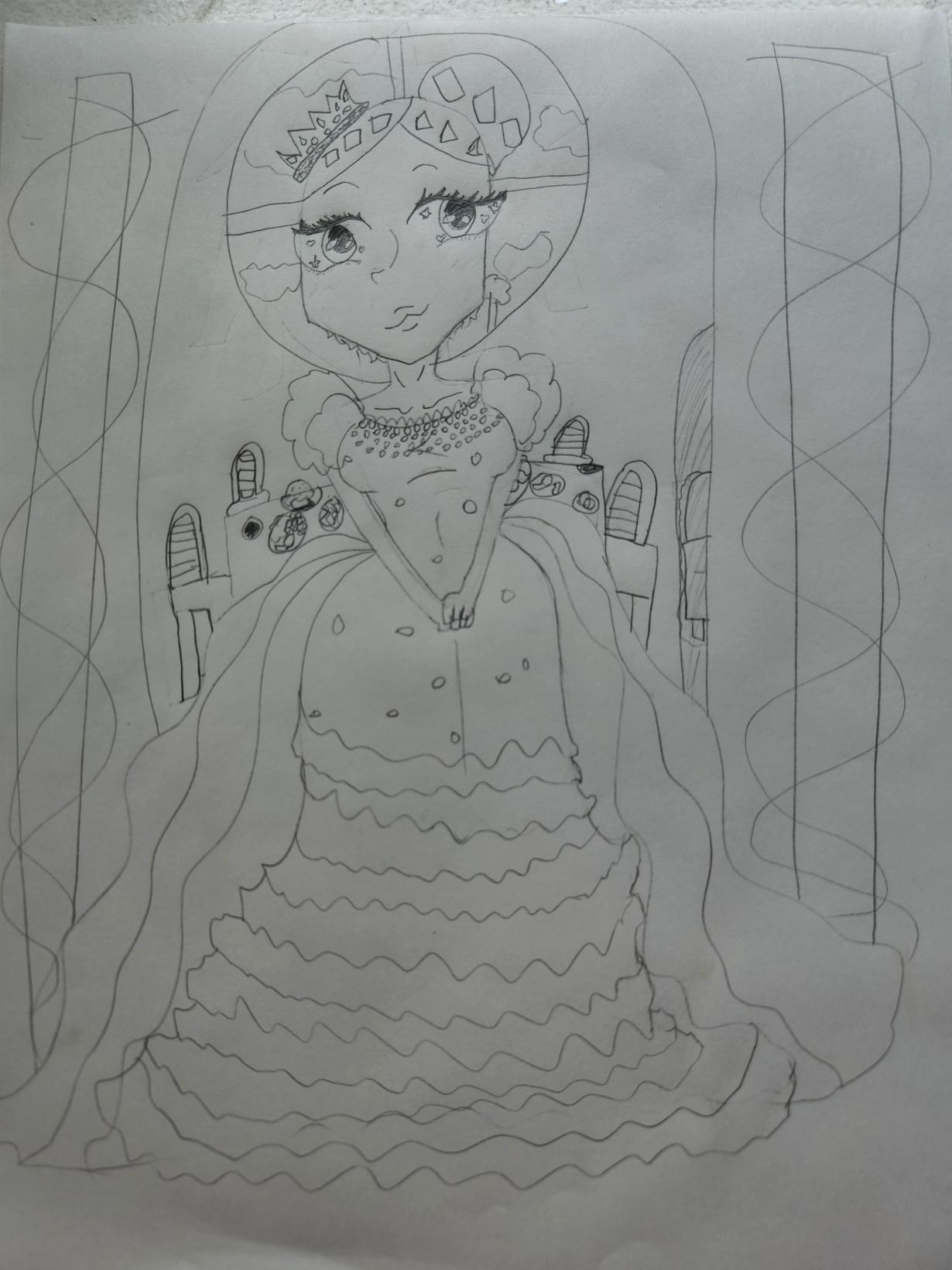 Queen in Front of Dining Room