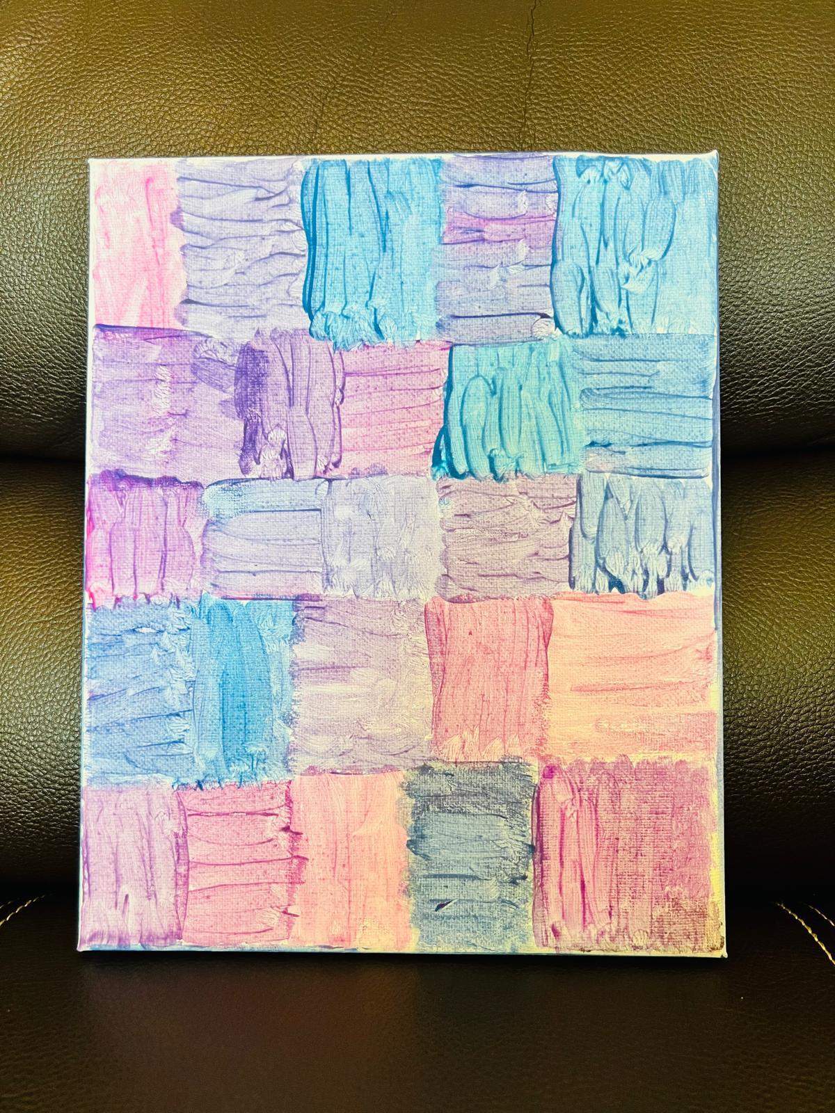 Purple aesthetic painting 