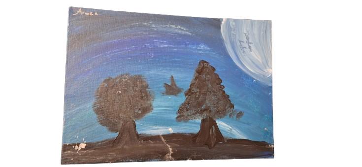 Una noche de cielo azul