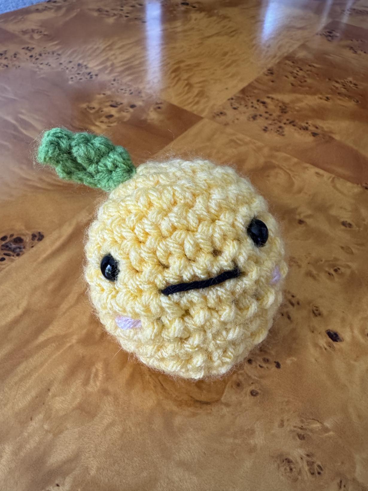 Sour faced crochet lemon 