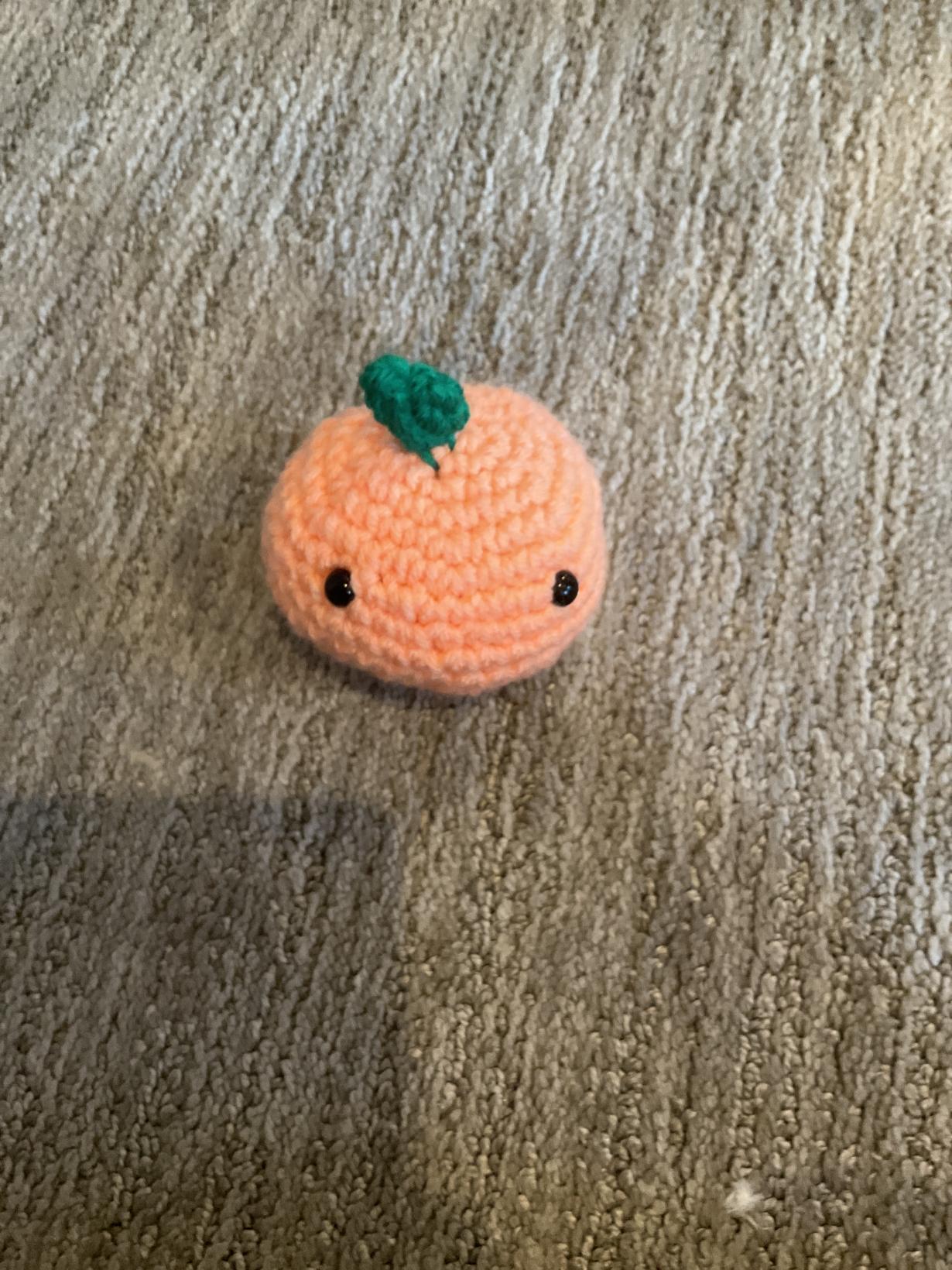 Cheeky crochet peach 