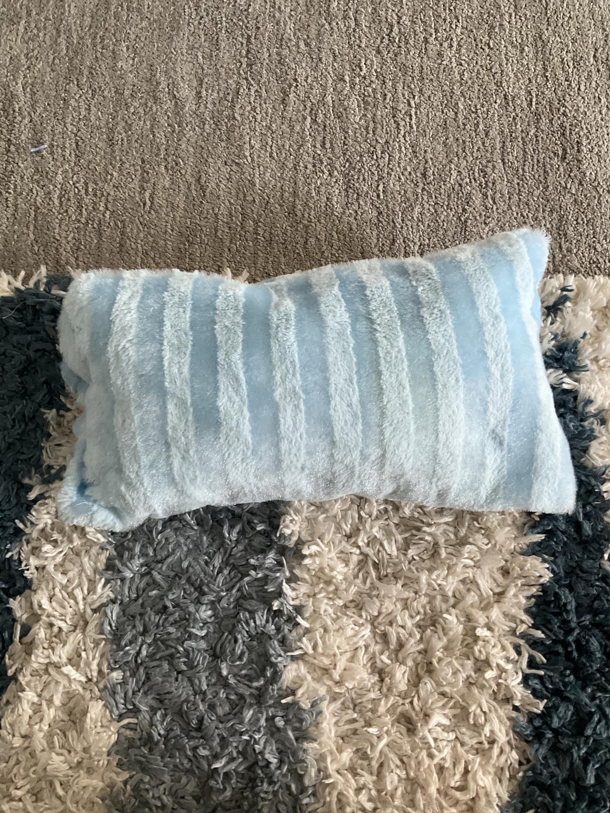 Blue stripes pillow