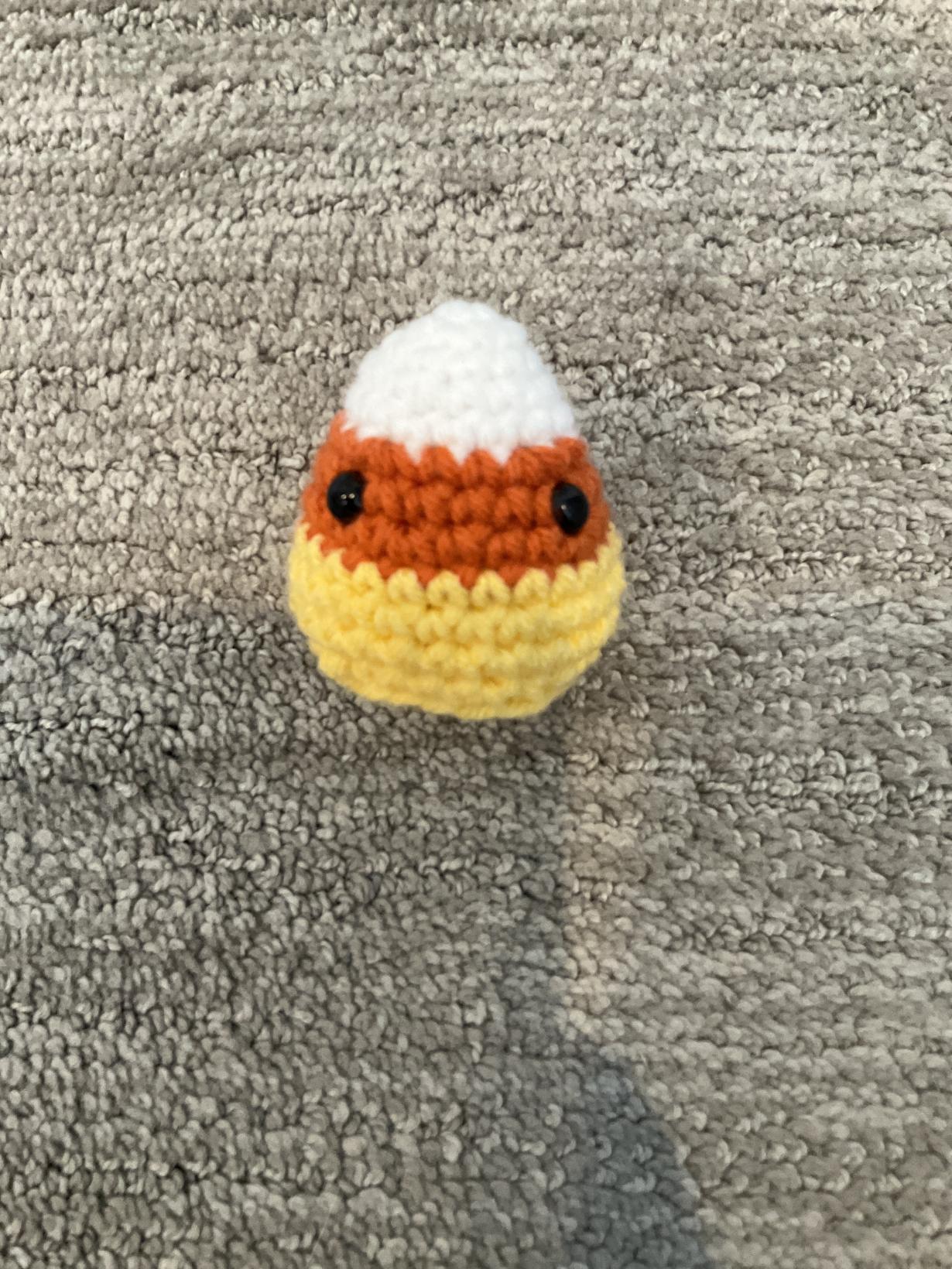 Crochet mini candy corn