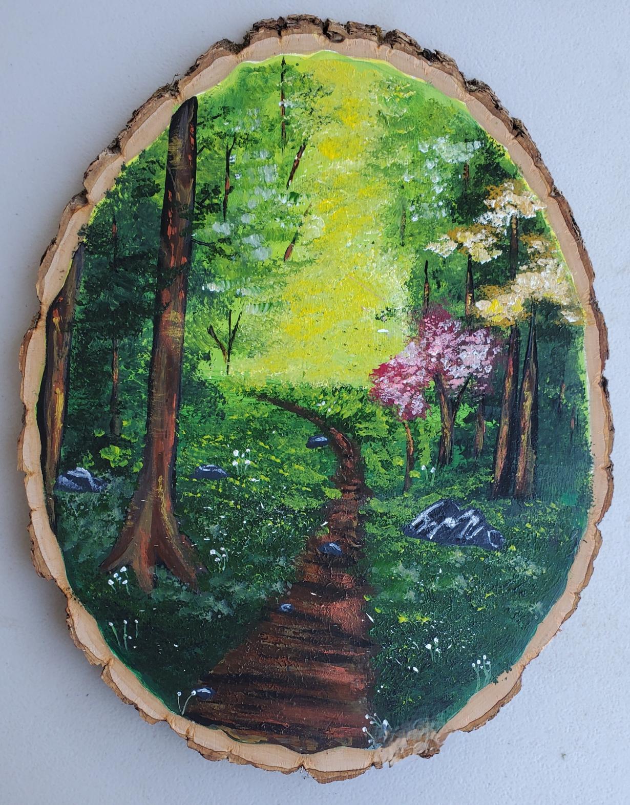 Scenery - Acrylic Wood Painting