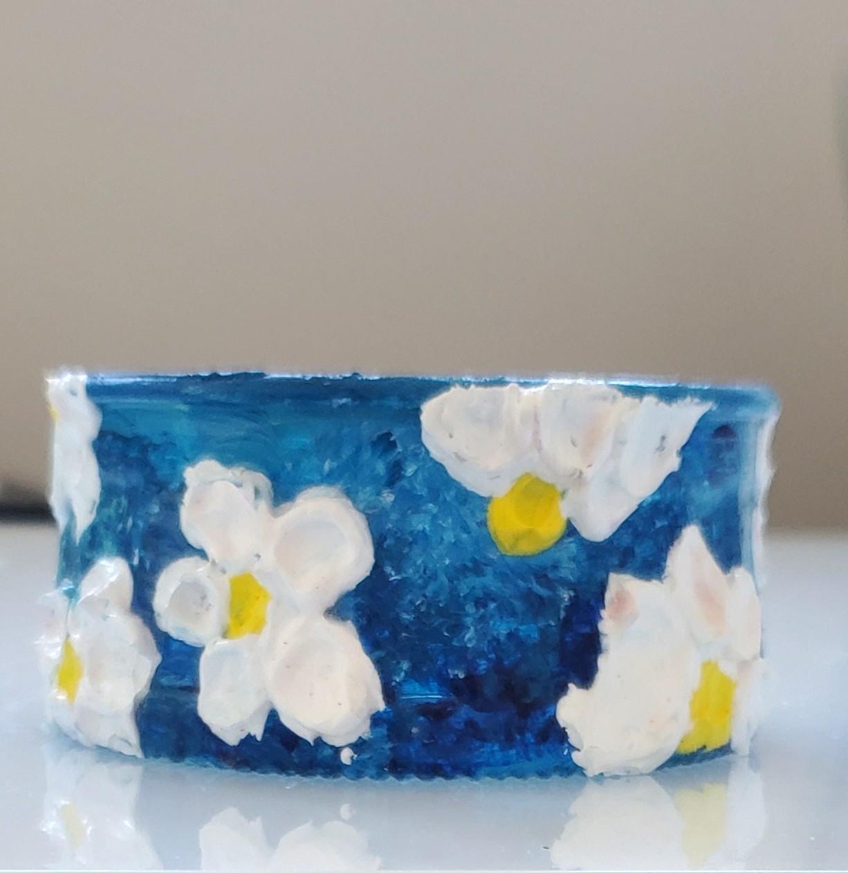 Flowers Glass Bowl 