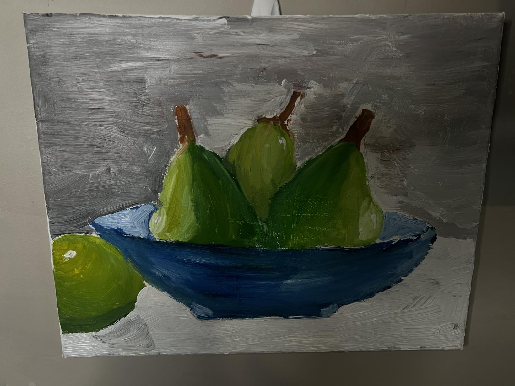 A bowl of pears 