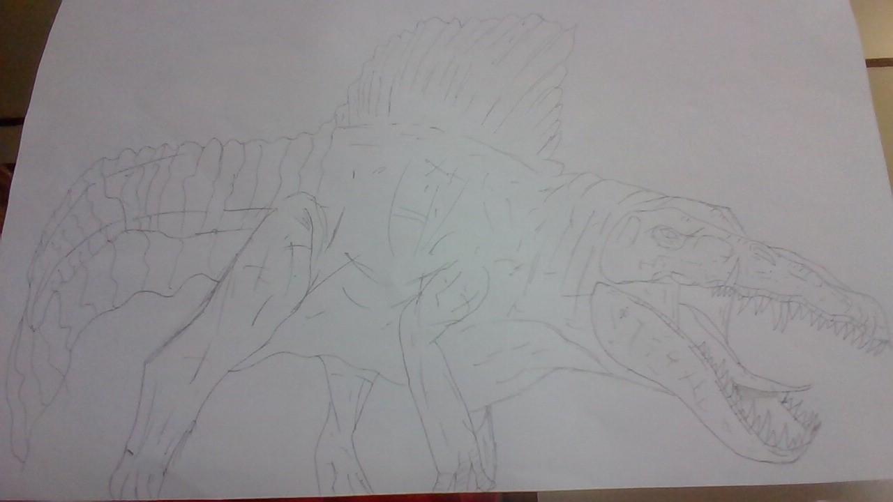 Spinosaurus and Mosasaurs mutation!