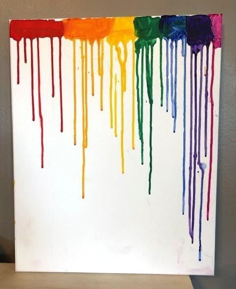 the paint drips  16x20
