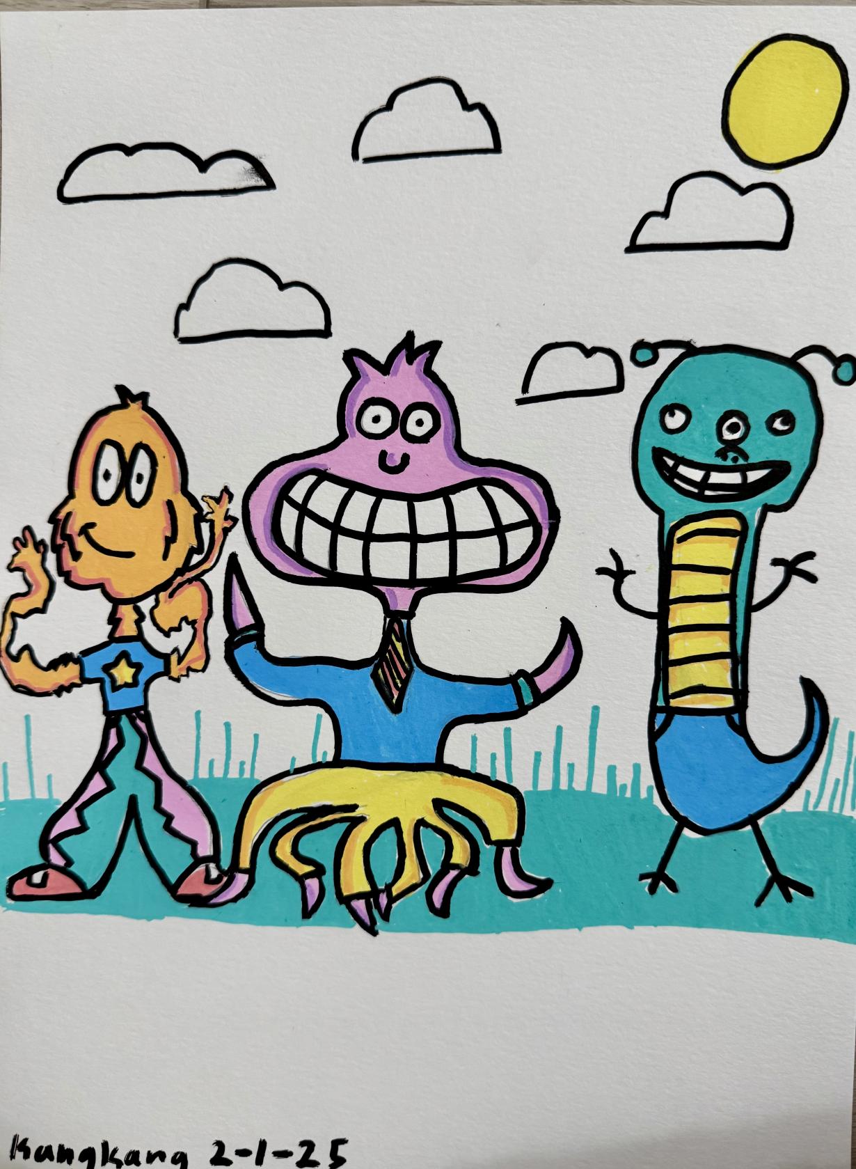 The Three Galactic Grins