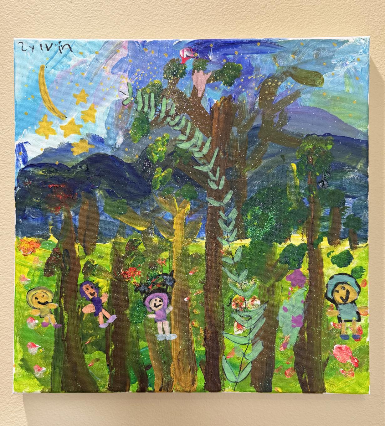 The night in the woods