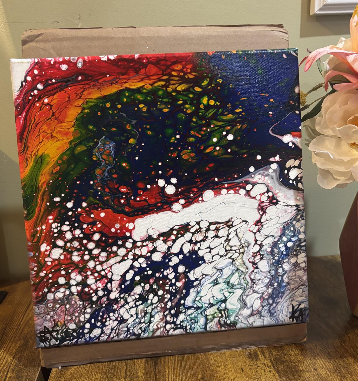 Pour Painting-Rainbow-canvas