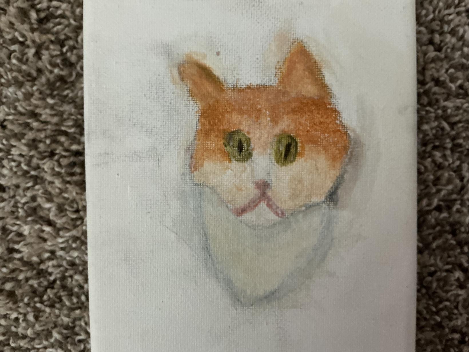 Painting of cat