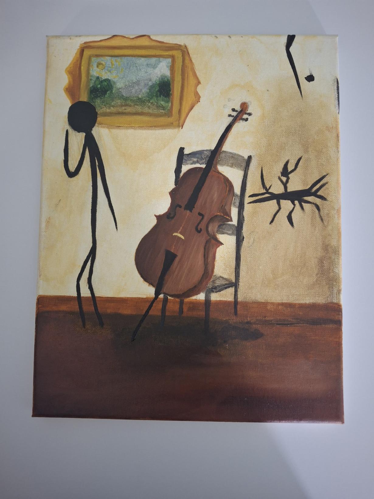 Lone Cello On a Chair