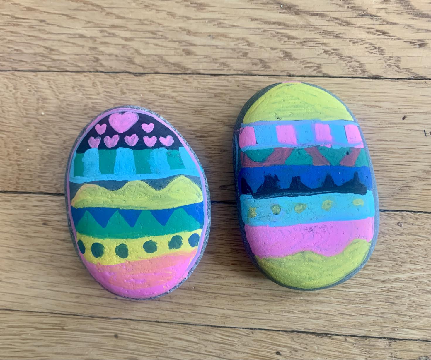 Two Easter eggs